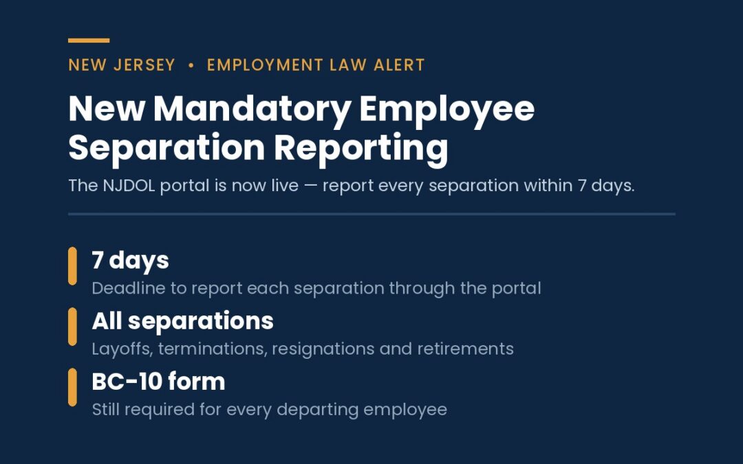 NJ Employee Separation Reporting Is Now Mandatory
