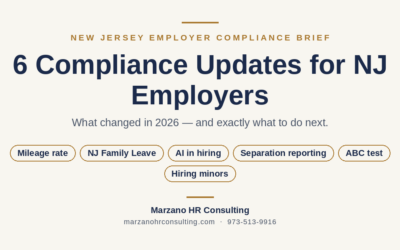 New Jersey Employment Law Changes in 2026: 6 Updates Every Employer Should Act On