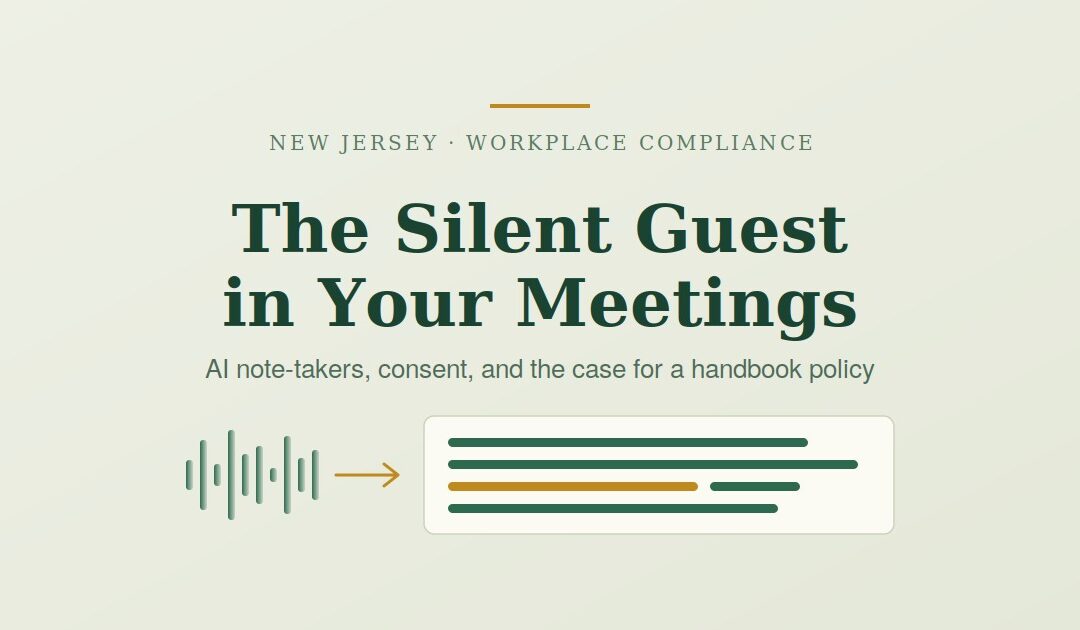 AI note-takers and New Jersey workplace compliance for meeting transcription
